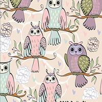 2019 Daily Planner Owls: Day Organizer Notebook – Owls Seamless (Calendars & Planners - Ow