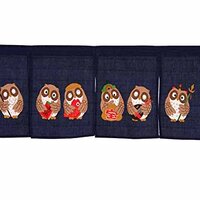 Made in Japan Noren Curtain Tapestry Sevens Owl