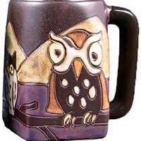 One (1) MARA STONEWARE COLLECTION - 12 Oz Coffee Cup Collectible Square Bottom Dinner Mugs - Night O