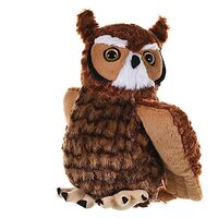 Wild Republic Great Horned Owl Plush, Stuffed Animal, Plush Toy, Kids Gifts, Cuddlekins 12", Mo