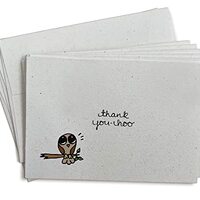 Thank Yoo-Hoo Owl Thank You Cards - 24 Greeting Cards with Envelopes - Great for Baby Showers, Birth