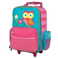 Stephen Joseph Kids' Little Girls Classic Rolling Luggage, Owl, One Size