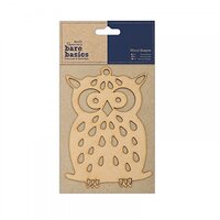 docrafts Wood Shapes - Owl - Bare Basics
