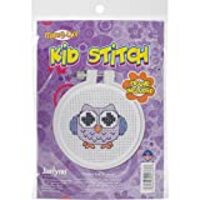 Janlynn Kid Stitch 11 Count Owl Mini Counted Cross Stitch Kit, 3-Inch