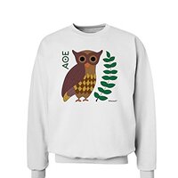 TOOLOUD Owl of Athena Sweatshirt - White - Large