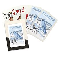 Lantern Press Snowy Owl, Alaska (52 Playing Cards, Poker Size Card Deck with Jokers)
