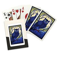 Lantern Press Vermont, Owl Mosaic (52 Playing Cards, Poker Size Card Deck with Jokers)