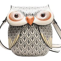 Fashion Characteristic Owl Design Mini PU Shoulder Bag Cross-Body Bag
