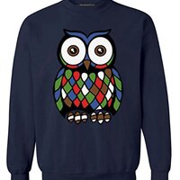Awkward Styles Unisex Owl Cute Sweatshirts Crewneck Creative Gift Navy 5XL