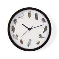 CafePress Owls of North America Unique Decorative 10" Wall Clock