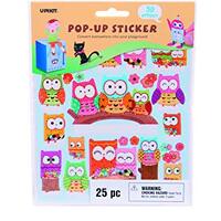 Upikit Owl Pop Up Stickers, Multicolor