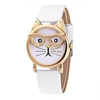 COOKI Womens Quartz Watches Fashion Metal Retro Cartoon Owl Round Dial Quartz Analog Wrist Watch wit