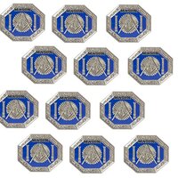 Artisan Owl Masonic Freemason Emblem with Square and Compass Lapel Hat Pin (12 Pins)