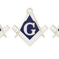 Artisan Owl Masonic Freemason Square & Compass Lapel Hat Pin (3 Pins)