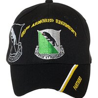 Artisan Owl Officially Licensed US Army Armored Division Black Embroidered Baseball Cap - Multiple D