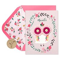 Papyrus Thank You Cards with Envelopes, Lovely Owl (8-Count)