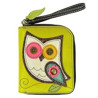 Chala Hoo Hoo Owl Zip-Around Wallet/Wristlet