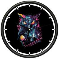 SignMission Outrageous Owl Design Wall Clock | Precision Quartz Movement | Décor for School C