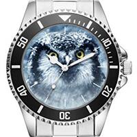 KIESENBERG Snow Owl Gifts Article Idea Fan Watch 20536