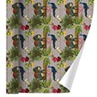 GRAPHICS & MORE India Elephant Peacock Owl Pattern Gift Wrap Wrapping Paper Rolls