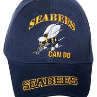 Artisan Owl United States Navy Seabees Can Do Embroidered Navy Blue Baseball Cap