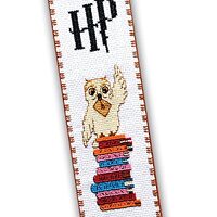 Embroidery Kit with Pattern 'Hedwig The Owl' - Counted Cross Stitch Bookmark