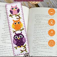 Povitrulya Counted Cross Stitch Kit - DIY Kits for Adults or Kids - Funny Embroidery Bookmark - Easy