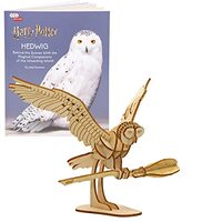Harry Potter Hedwig 3D Wood Puzzle & Model Figure Kit (24 Pcs) - Build & Paint Your Own 3-D 