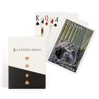 Lantern Press Tucson, Arizona, Owl and Babies (52 Playing Cards, Poker Size)