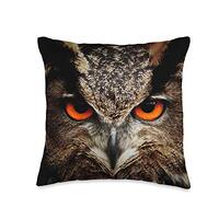 Owl Throw Pillow, 16x16, Multicolor