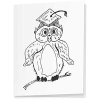 4 x 'Graduation Owl' Gift Tags/Labels (GI00033754)
