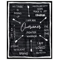 Wish Owl Get Well Soon Gifts for Men and Women - Overcomer Letterboard Healing Blanket | Compassion 