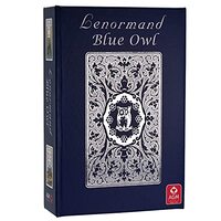 Green Cross Toad Blue Owl Premium Edition Silver Foil Oracle 36 Cards Deck Lenormand Hard Box