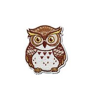 Hinihao 1 pc Owl Animal Sticker Stick on/Iron on/Sew on Patch Applique for Clothes,Backpack,Phonecas