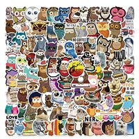 Konan Owl Stickers Vinyl Waterproof Stickers for Adults Teens Girls Boys Toddlers Kids for Journalin