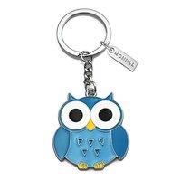 Monnel Z613 Small Owl Animal Charm Pendant Keyring Keychain for Girls Children Gifts (Blue)