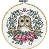 Design Works Crafts Janlynn Counted Cross Stitch Kit, Owl
