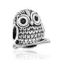 Owl Wisdom Charm Bracelets Bead Black Eye Cubic Zirconia Jewelry Charm Bracelets Women Classmate Hig