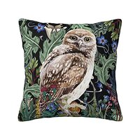 VARUN Watercolor Owl Pillowcases Bird Cute Animal in Plants and Flowers Art Painting Pillow Case Dec