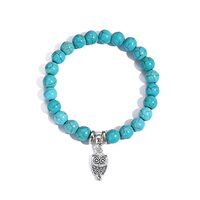 LETAJOY Turquoise Bracelet for Women,Healing Crystal Stone Stretch Round Bead Bracelets for Women Me