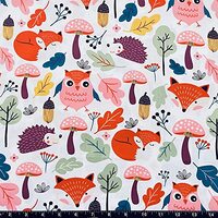 100% Cotton Fabric by The Yard for Sewing, Quilting, DIY Crafts - 62 Inches (No. 37 - Fall Leaves an