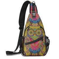 FyLybois Owl Sling Bag Hiking Crossbody Backpack Travel Chest Bags Casual Shoulder Daypack for Women