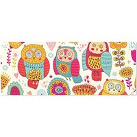 OTVEE 2 Rolls Birthday Wrapping Paper Roll - Beautiful Owls and Flowers Design Gift Wrap Perfect for