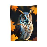 LWDZLHD Owl Throw Blanket for Adults Fuzzy Lightweight Super Soft Warm Cozy Flannel Plush Blankets f
