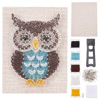 WEBEEDY DIY String Art Kit Owl Craft Kit Creative Craft Kits for Girls Boys Adult Graduation Hallowe