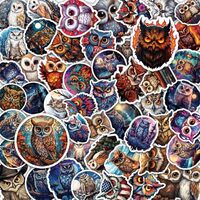 100 Pack Owl Stickers (Large Size), Owl Graphic Decal Sticker for Laptop, Phone, Car, Water Bottle, 