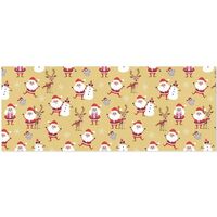 OTVEE Santa Claus Deer Owl Design Birthday Wrapping Paper Roll, Mini Roll Gift Wrap Perfect for Wedd