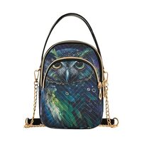 Bright Green Owl Crossbody Sling Bags for Women, Compact Fashion Handbag with Chain Strap Top handle