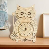 Wetufin - 3D Wooden Puzzles for Adults, Owl Clock Style 3D Wooden Puzzles, for Friends Relatives Fam