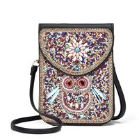 Bohimian Small Crossbody Cell Phone Bags for Women Gypsy Exquisite handicraft Shoulder Wallet Purse 